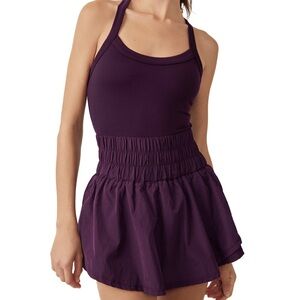 FP Movement by Free People Way Home Skortsie in Eggplant
